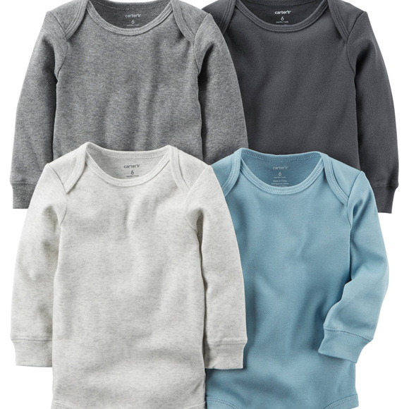 Carter's Other - Carter's 4-Pk NWT Cotton Bodysuits, Baby Boys 6m
